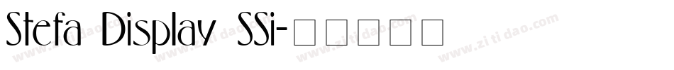 Stefa Display SSi字体转换